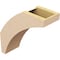 Ekena Millwork 5-inch W x 14-inch D x 14-inch H Thorton Rough Cedar Woodgrain TimberThane Knee Brace, Primed BRCUR05X14X14THRRCPR - alternate 4